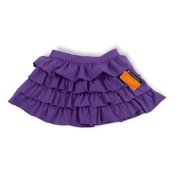 ORageous Girls Small Purple Ruffled Swim Skirt New with tags - Picture 2 of 4